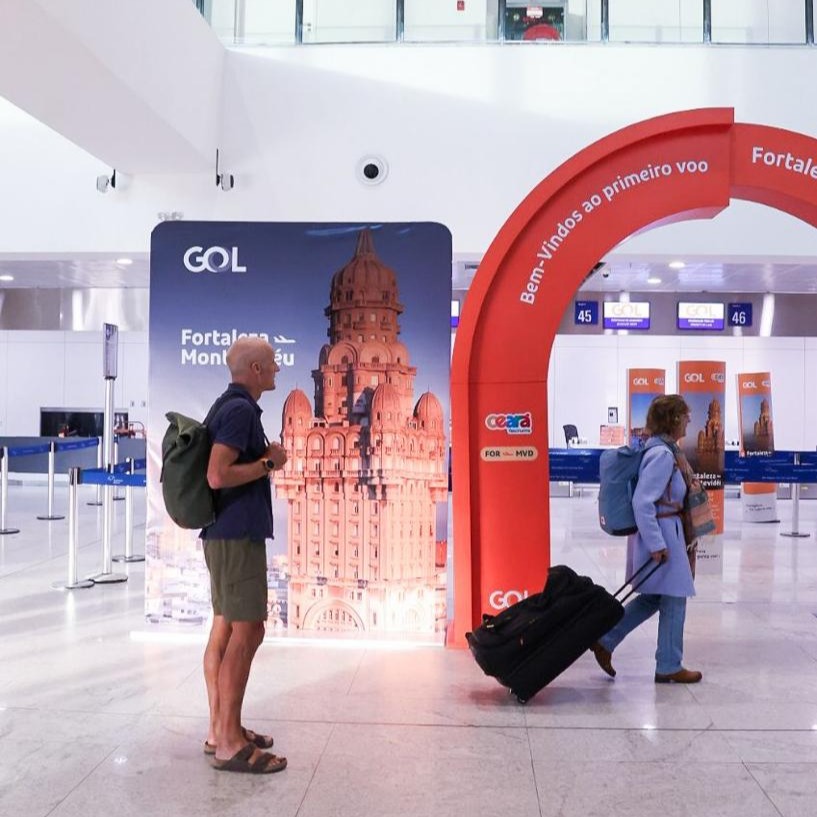 Voos para Montevidéu e Foz do Iguaçu começaram a operar em Fortaleza neste sábado (29)